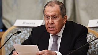 وزير الخارجية الروسي سيرغي لافروف، موسكو، 18 مارس 2021.