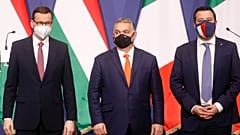 Üç sağcı lider Macaristan'ın başkenti Budapeşte'de bir araya geldi