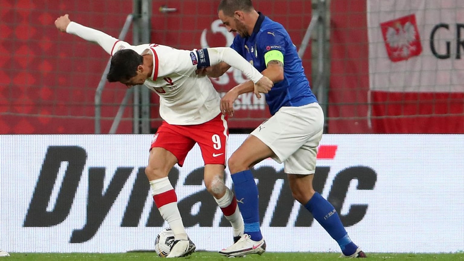 Leonardo Bonucci in una foto d'archivio con la maglia della Nazionale