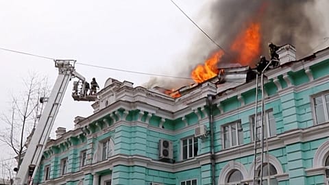 RUSSIA FAR EAST HOSPITAL FIRE 