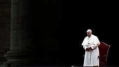 Le Pape François, le 02 avril au Vatican