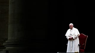 Le Pape François, le 02 avril au Vatican
