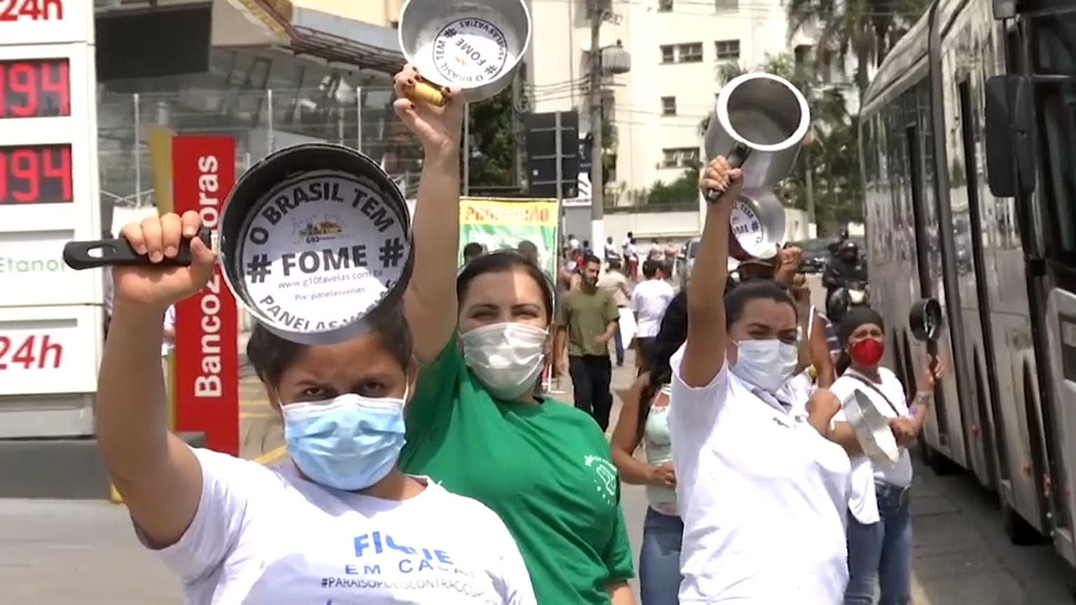 Manifestação anti-governamental em São Paulo, Brasil