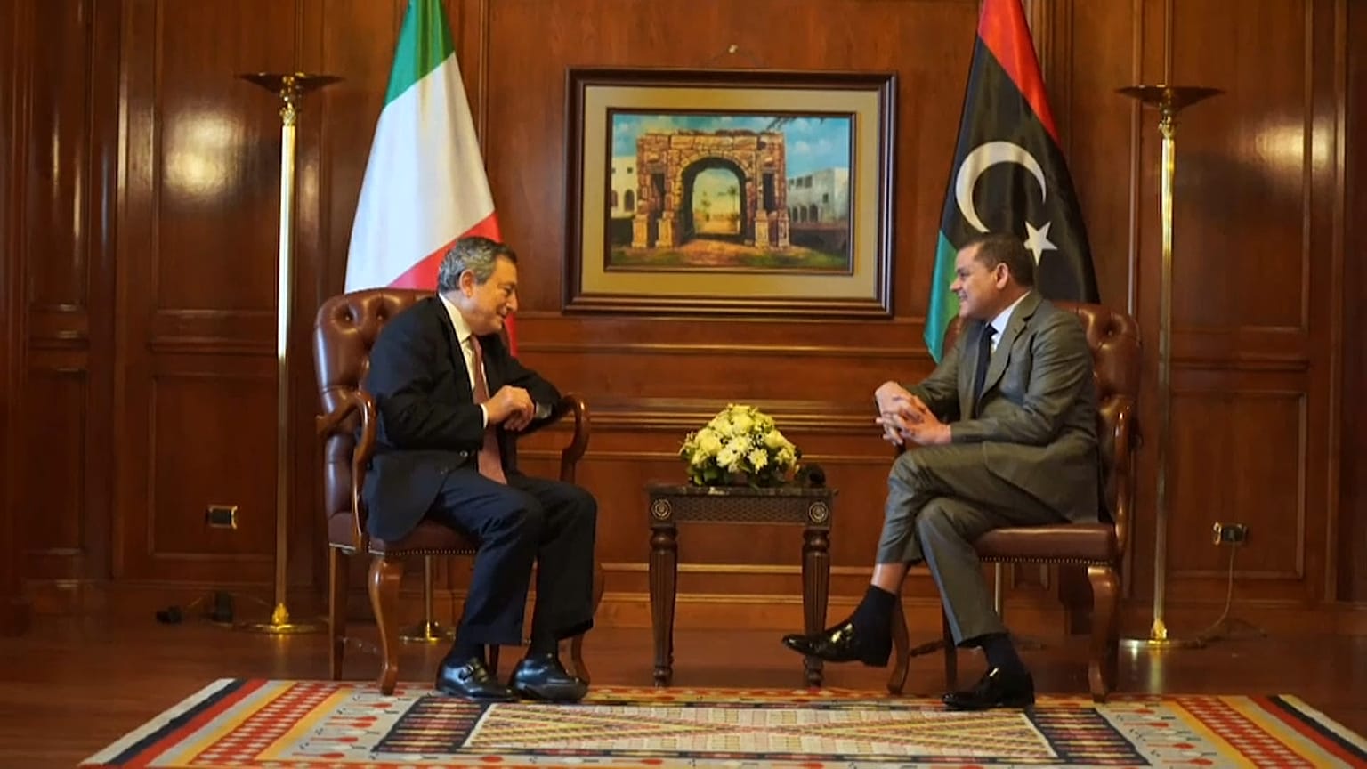 Mario Draghi in Libia