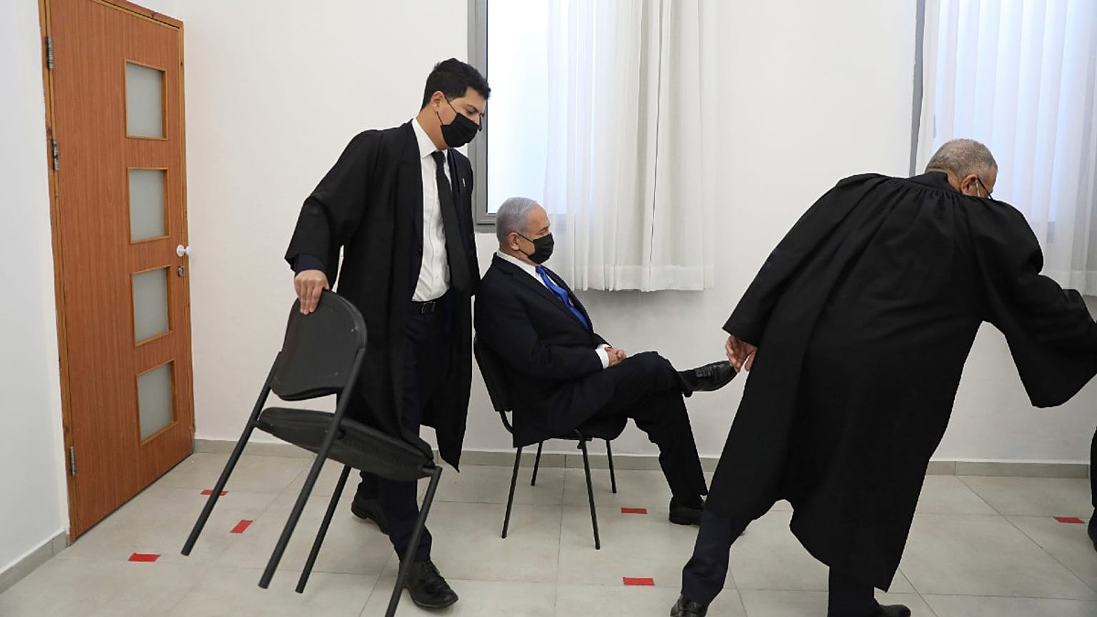 بنیامین نتانیاهو در جلسه دادگاه