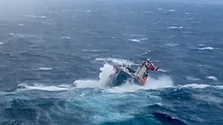 Rescate de un carguero en Noruega