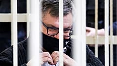 Виктор Бабарико в суде 17 февраля, Минск