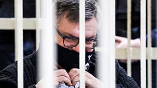 Виктор Бабарико в суде 17 февраля, Минск