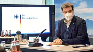 Markus Söder Ende Februar 2021 in München