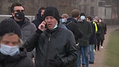 Schlangestehen für Corona-Tests in Kopenhagen