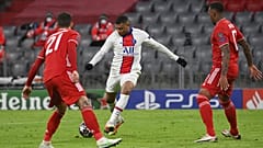 Kylian Mbappé erzielte mit diesem Schuss den 3:2 Endstand für die Pariser