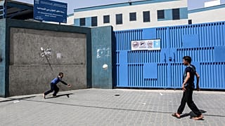 مدرسة تديرها وكالة الأمم المتحدة لإغاثة وتشغيل اللاجئين الفلسطينيين (الأونروا) في مدينة رفح جنوب قطاع غزة في 6 أبريل- نيسان 2021