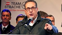 Heinz-Christian Strache, Ex-Vorsitzender der rechten FPÖ, wirbt für seine Partei "Team Strache", 07.10.2021