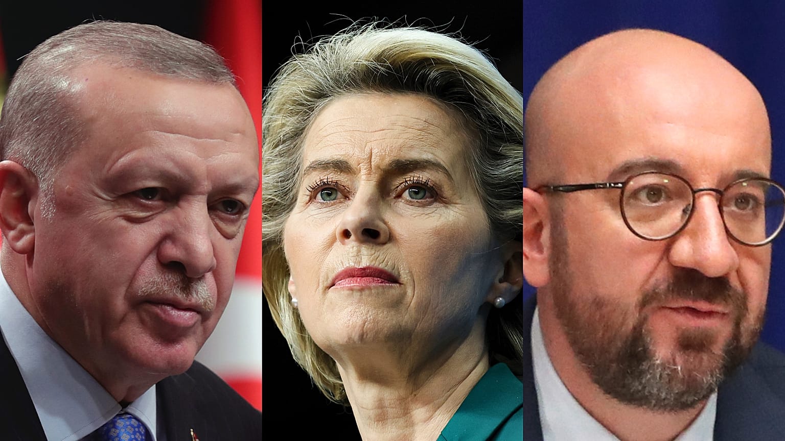 Erdoğan, von der Leyen, Michel