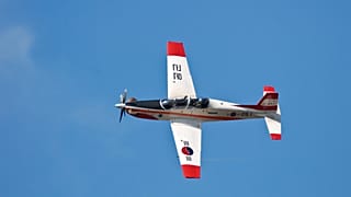 Güney Kore yapımı KT-1 eğitim uçağı.
