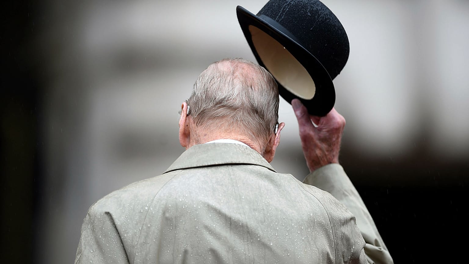 Britain's Prince Philip, in his role as Captain General of the Royal Marines, attends a Parade on the forecourt of Buckingham Palace, in central London.