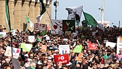 جانب من مظاهرات الحراك الجزائري، 9 أبريل 2021