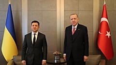 Cumhurbaşkanı Recep Tayyip Erdoğan, Ukrayna Devlet Başkanı Vladimir Zelenski ile Huber Köşkü'nde görüştü
