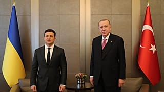 Cumhurbaşkanı Recep Tayyip Erdoğan, Ukrayna Devlet Başkanı Vladimir Zelenski ile Huber Köşkü'nde görüştü