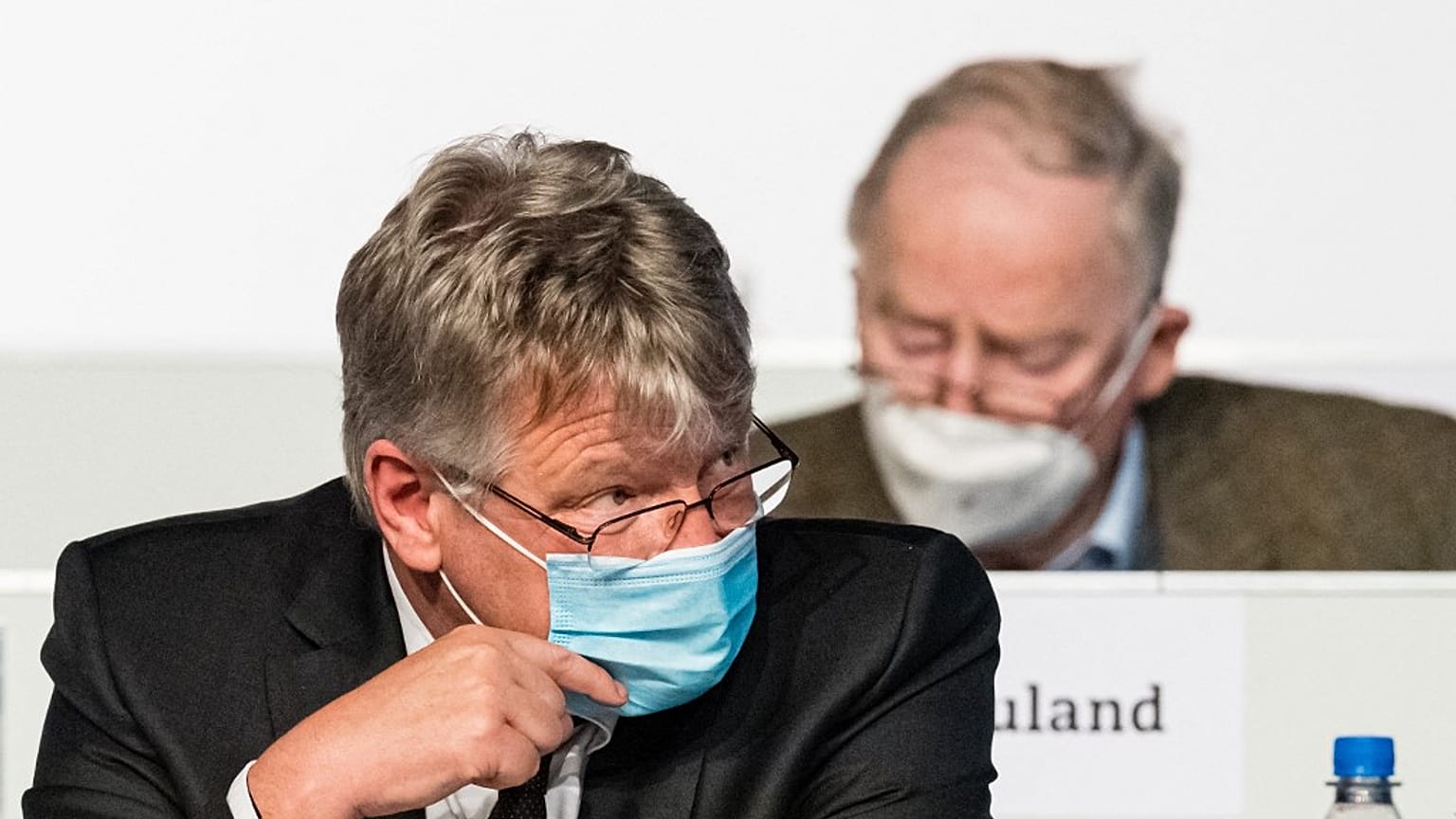 Bundesparteitag der AfD in Dresden mit Meuthen und Gauland