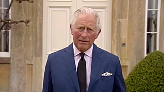 Le Prince Charles, fils du prince Philip et de la reine Elizabeth, rendant hommage à son père, le 10/04/2021