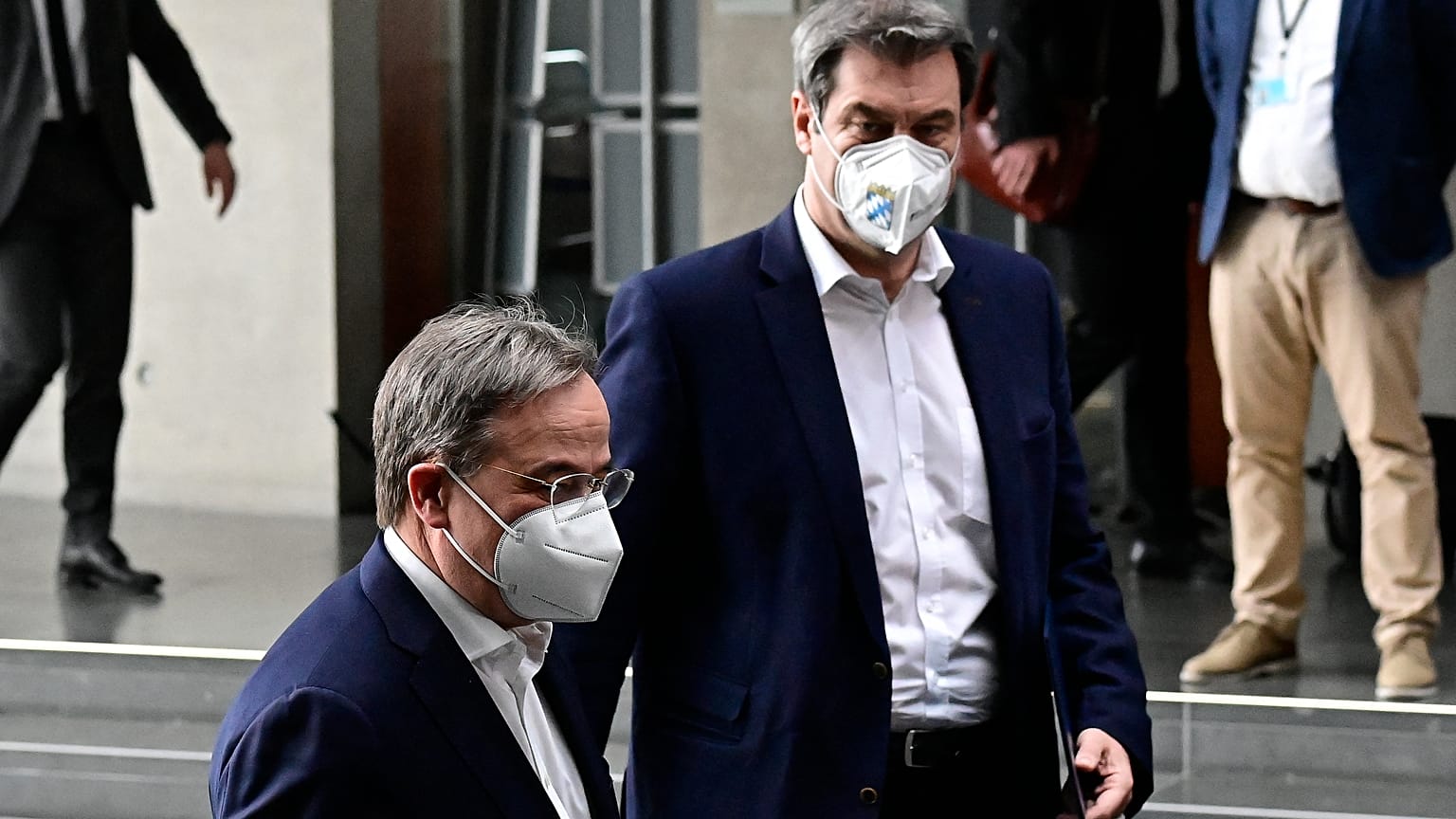 Armin Laschet (links im Bild) und Markus Söder