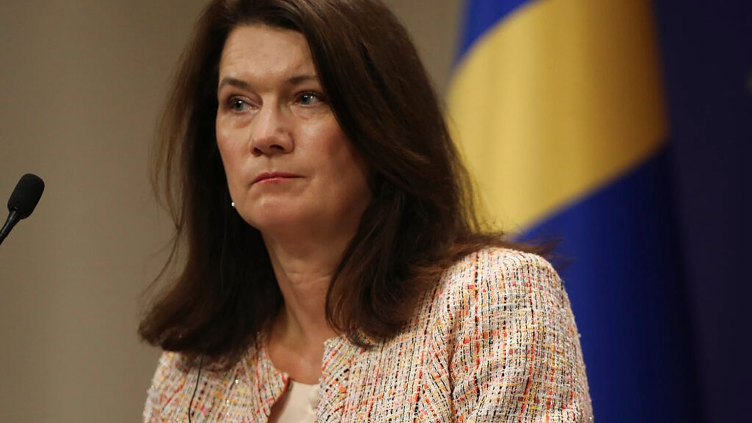 Sweden's Foreign Minister Ann Linde called the Chinese embassy's email to a journalist "completely unacceptable"