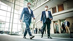 Armin Laschet und Markus Söder am Sonntag in Berlin