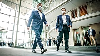 Armin Laschet und Markus Söder am Sonntag in Berlin