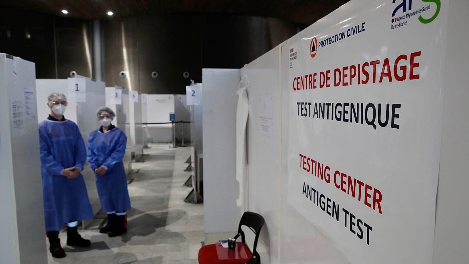 Testcenter am Flughafen Charles de Gaulle 