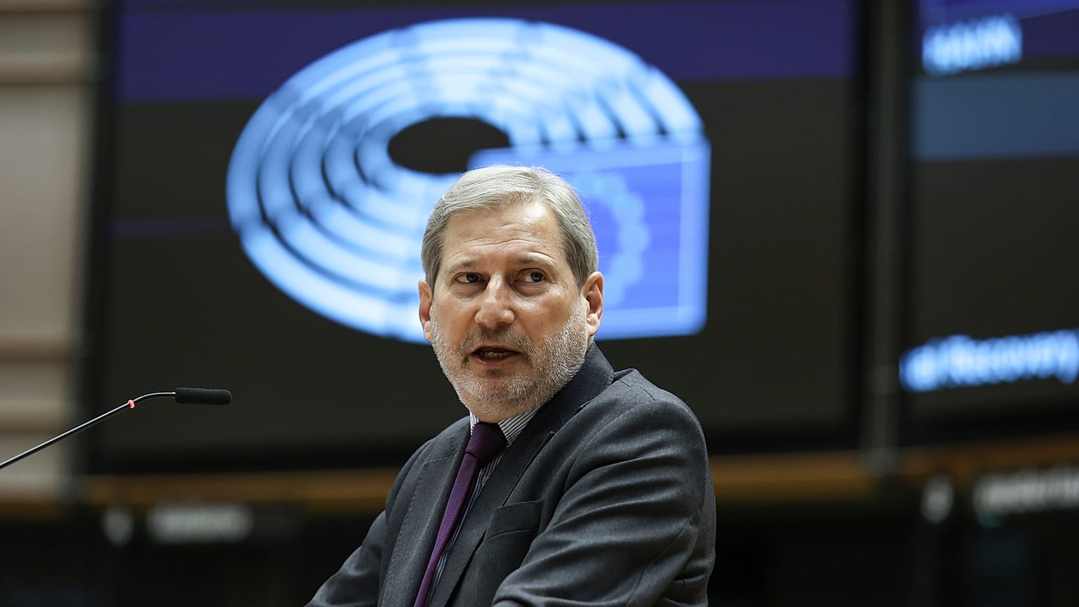 Johannes Hahn pictured in March. 