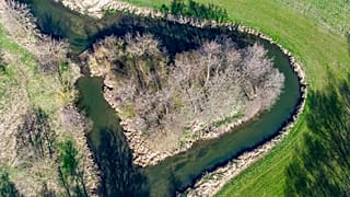 Kleine Insel in Aufhausen bei Regensburg