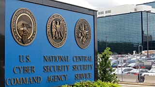 FILE - This June 6, 2013 file photo, shows the sign outside the National Security Agency (NSA) campus in Fort Meade, Md.