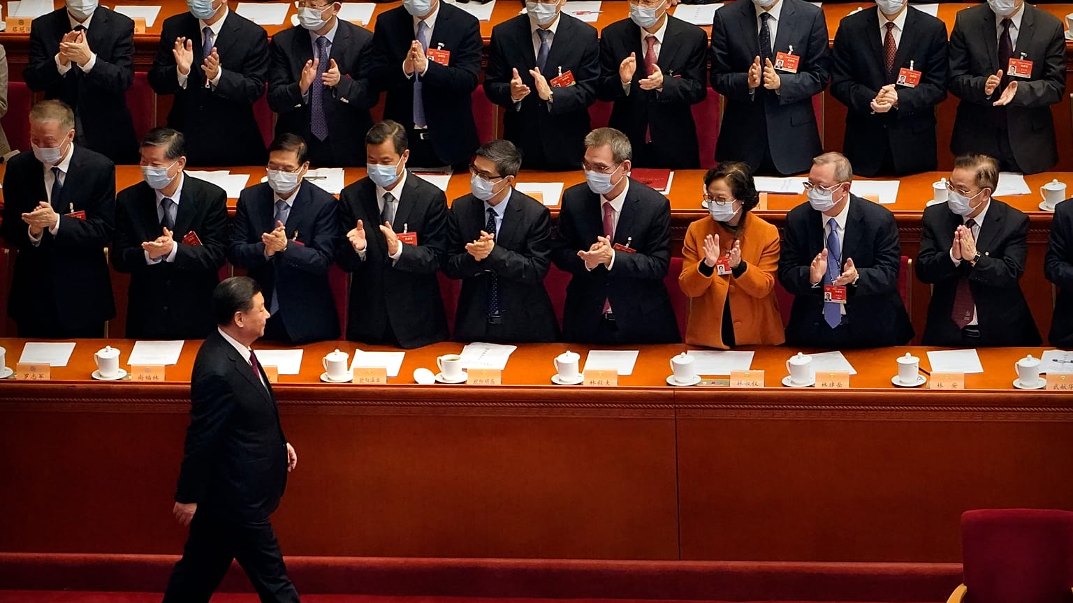 Xi Jinping à Pékin, le 10 mars 2021