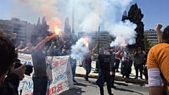 Διαδηλωτές στην Αθήνα