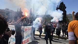 Διαδηλωτές στην Αθήνα