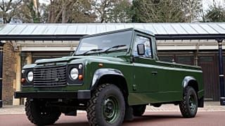Der eigens für diesen Zweck umgebaute Land Rover