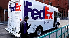 ABD'nin Pittsburg şehrinde park halindeki bir Fedex kargo kamyonu.
