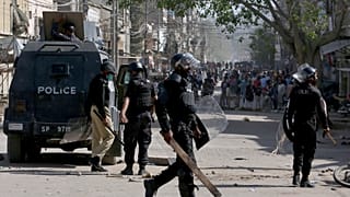 Police officers have clashed with supporters of the radical Islamist TLP political party for several days.