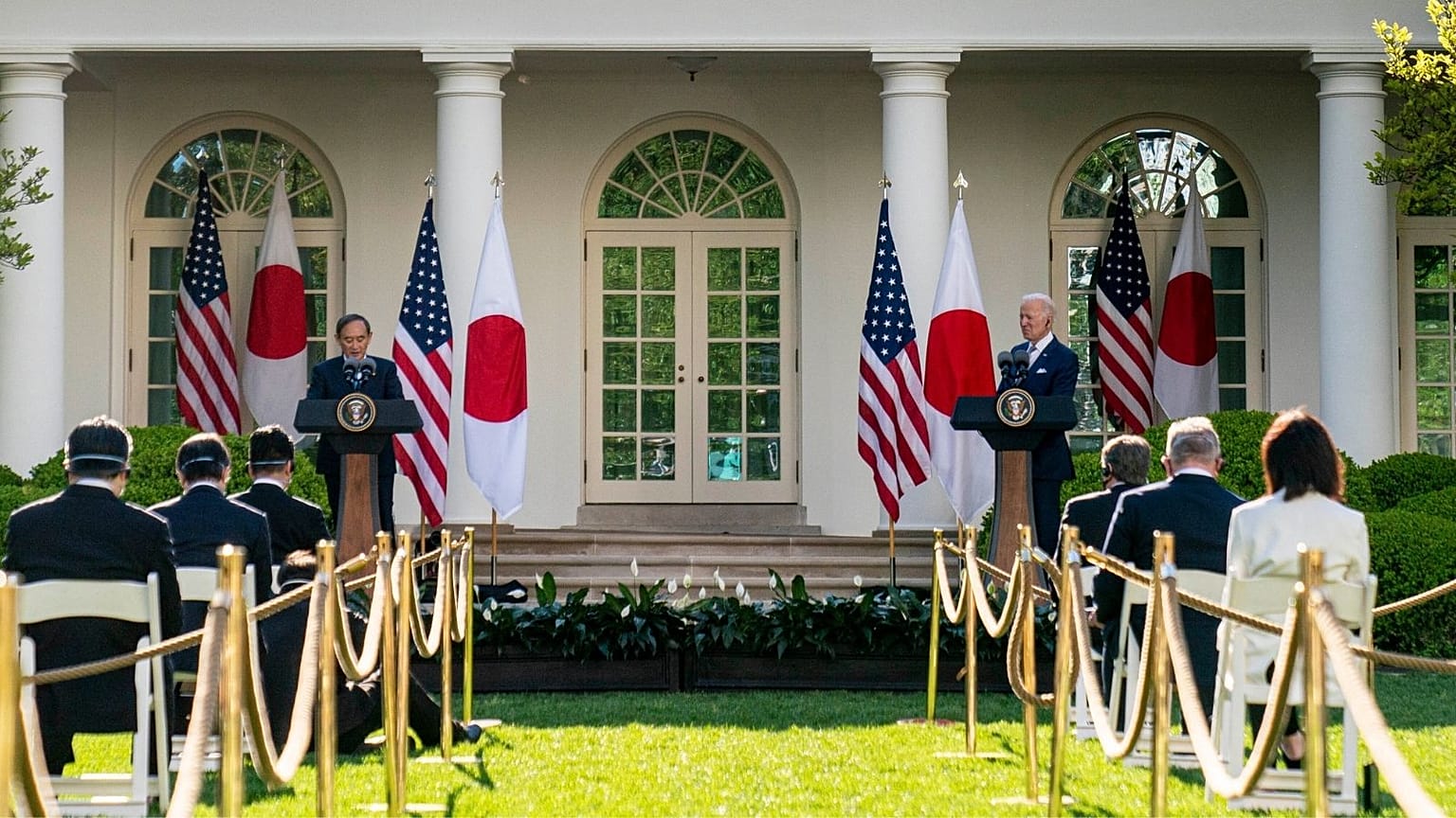 Japanese Prime Minister Yoshihide Suga, President Joe Biden 