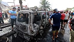 Bağdat'ta infilak eden bombalı araç