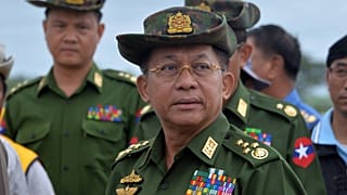 Myanmar'da askeri darbenin ardından ülke yönetimini devralan Genelkurmay Başkanı General Min Aung Hlaing