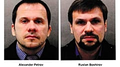 "Alexander Petrov" and "Ruslan Boshirov", since identified as GRU agents Anatoly Chepiga and Alexander Mishkin, are wanted in connection with a blast in the Czech Republic