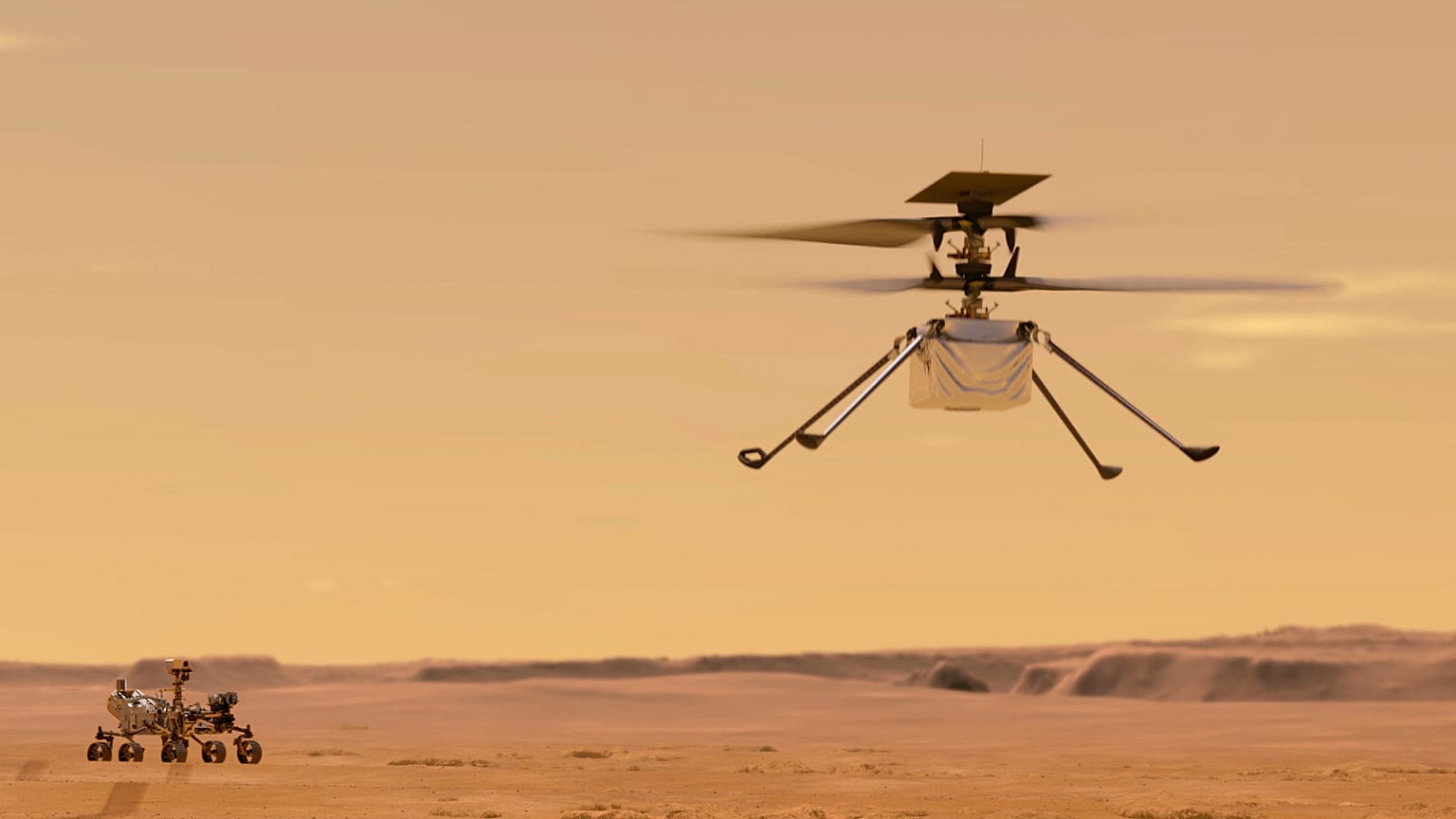 Ingenuity adlı helikopterin çizimi / Arşiv