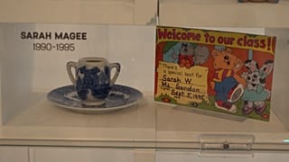 Personal items such as childhood photos and toys honor Americans who have lost their lives to gun violence.