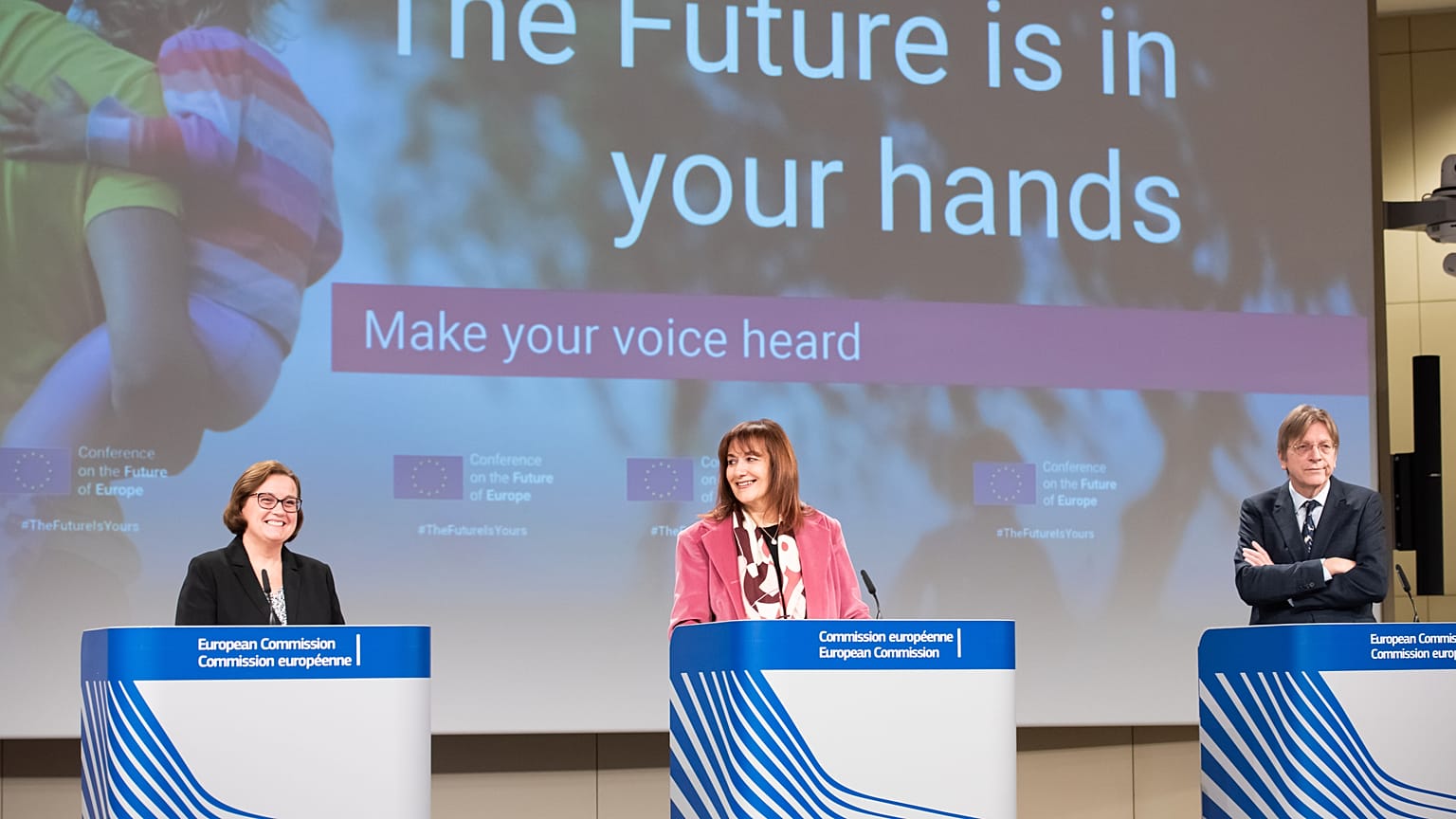 The representatives from the three EU institutions presented the platform on Monday.