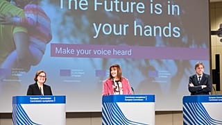 The representatives from the three EU institutions presented the platform on Monday.