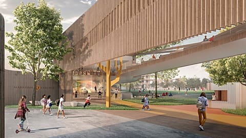 The school will be centered around a campus-wide natural river