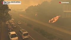 Feuer in Kapstadt zerstört Flächen am Tafelberg und historische Gebäude