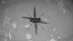 Ingenuity helicopter's first flight on Mars